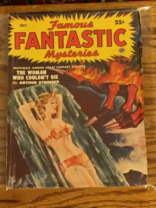 Item #000500 Famous Fantastic Mysteries, October 1950. Andre Maurois Arthur Stringer, Peter Cartur