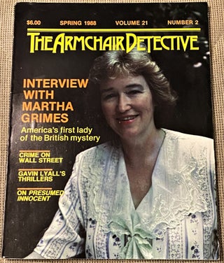 Item #003337 The Armchair Detective, Spring 1988. Armchair Detective