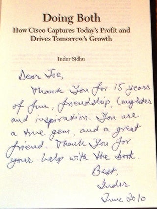 Doing Both, How Cisco Captures Today's Profit and Drives Tomorrow's Growth