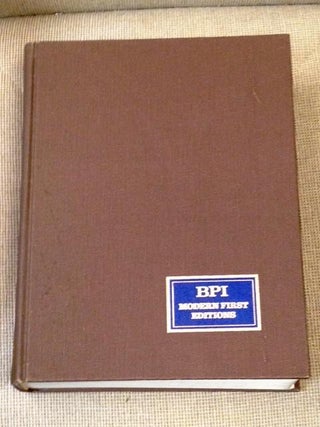 Item #010027 Bookman's Price Index: Subject Series, Volume 1 Modern First Editions. Daniel F....