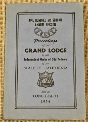 Item #013175 102nd Session, Proceedings of the Grand Lodge of the Independent Order of Odd...