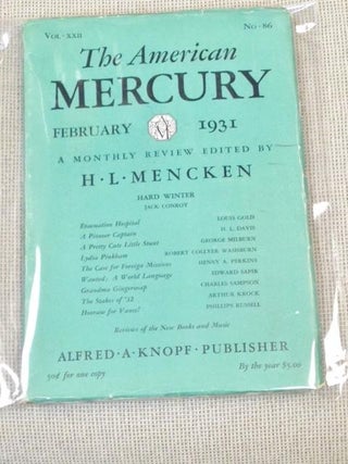 Item #013794 The American Mercury, February 1931. Others H. L. Mencken
