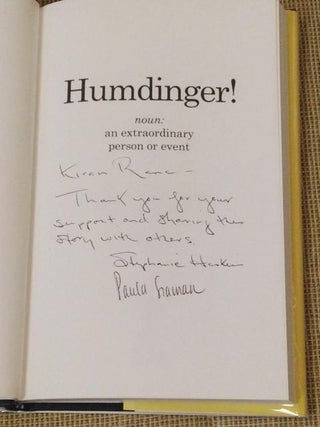 Humdinger! Noun: An Extraordinary Person or Event