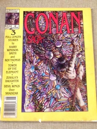 Item #015284 Conan Saga Volume 1, Number 2. Stan Lee Robert E. Howard