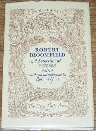 Item #016645 A Selection of Poems. Robert BLOOMFIELD