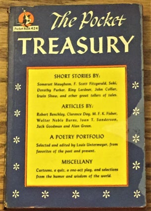 Item #017003 The Pocket Treasury. Louis Untermeyer, W. Somerset Maugham F. Scott Fitzgerald,...
