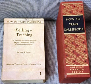 Item #017627 How to Train Salespeople, 15 Volumes. John H. Dillon