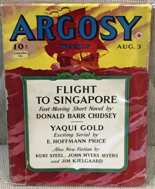 Item #018033 Argosy Weekly, August 3 1940. Kurt Steel Donald Barr Chidsey, Others, E. Hoffman Price