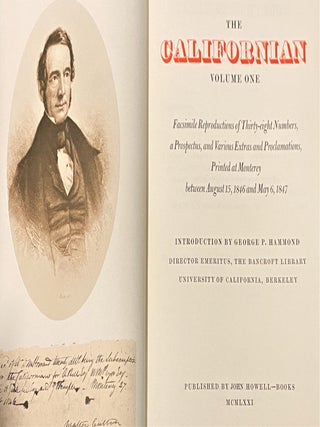The Californian, Volume One