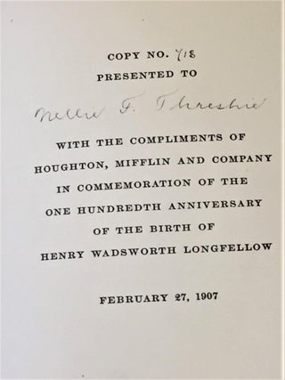 Henry Wadsworth Longfellow, a Sketch of His Life