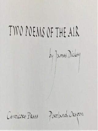 Two Poems of the Air