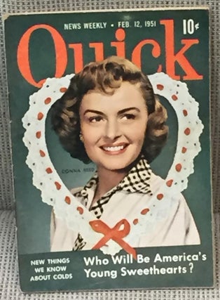 Item #027702 Quick News Weekly, Feb. 12, 1951, Donna Reed Cover. Anthology