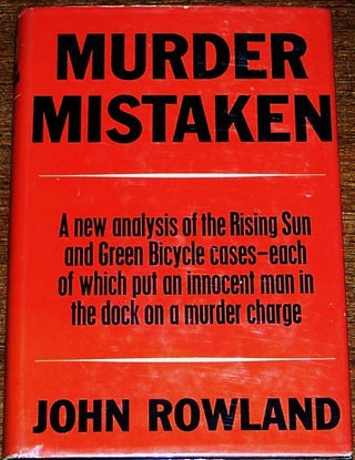 Item #028049 Murder Mistaken. John ROWLAND