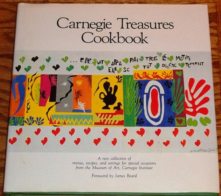 Item #030940 Carnegie Treasures Cookbook. James Beard, foreword.