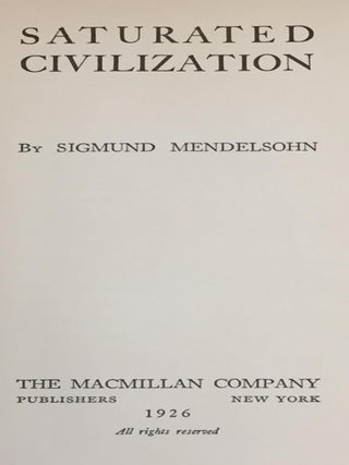 Saturated Civilization