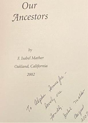 Our Ancestors