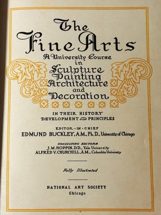 The Fine Arts , A University Course in Sculpture Painting Architecture and Decoration