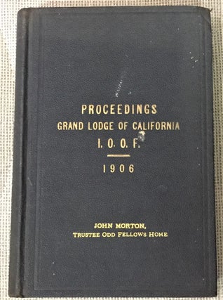 Item #036906 Proceedings of the Fifty-Fourth Annual Communication of the Grand Lodge of the...