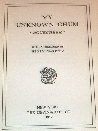 My Unknown Chum 'Aguecheek'