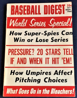 Item #55823 Baseball Digest, November 1966. Anthology
