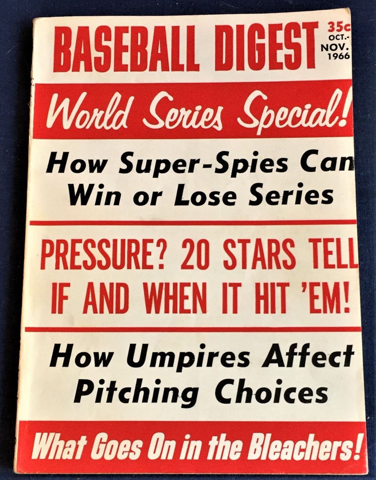 Item #55823 Baseball Digest, November 1966. Anthology.