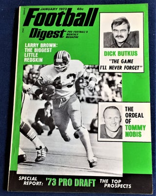 Item #56644 Football Digest January 1973. Larry Brown Dick Butkus
