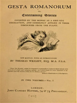 Item #57571 Gesta Romanorum, or, Entertaining Stories, Invented by the Monks as a Fire-Side...