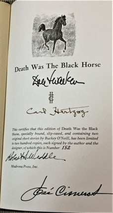 Item #58564 Death was the Black Horse. Dale L. Walker