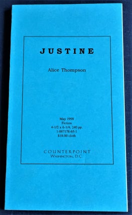Item #59422 Justine. Alice Thompson