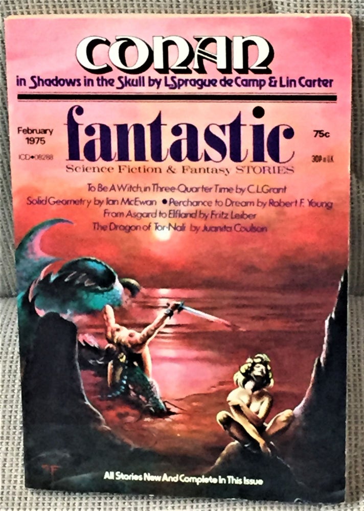 Item #59637 Fantastic Science Fiction & Fantasy Stories, February 1975. Lin Carter L. Sprague de Camp, others, Fritz Leiber.