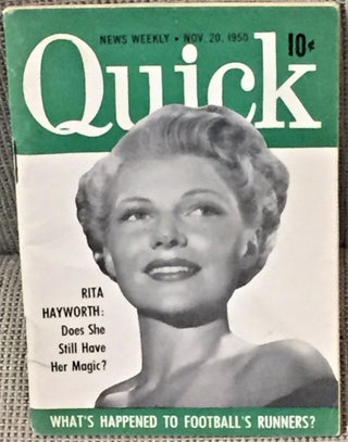 Item #59654 Quick Reader, Nov. 20, 1950. authors