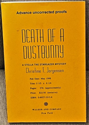 Item #60800 Death of a Dustbunny. Christine T. Jorgensen