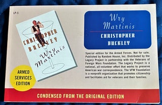 Item #62130 Wry Martinis. Christopher Buckley