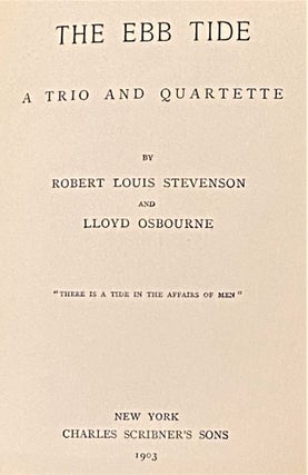 The Ebb-Tide, A Trio and Quartette