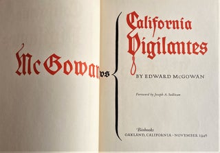 McGowan vs. California Vigilantes