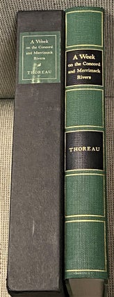 Item #62972 A Week on the Concord and Merrimack Rivers. Charles R. Anderson Henry David Thoreau,...