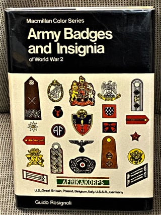 Item #63203 Army Badges and Insignia of World War 2. Guido Rosignoli