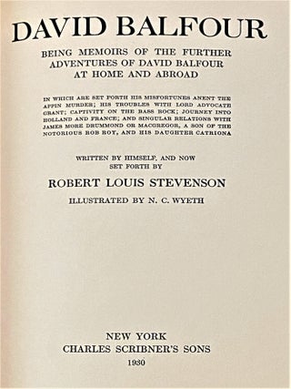 David Balfour, Being Memoirs of the Future Adventures of David Balfour at Home and Abroad