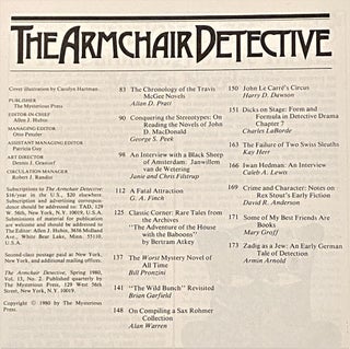 The Armchair Detective, Spring 1980, Vol. 13, No. 2