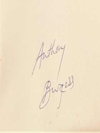 Little Wilson & Big God, Being the First Part of the Confessions of Anthony Burgess