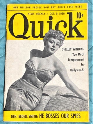 Item #64573 Quick News Weekly, Oct. 9, 1950. Shelley Winters, cover