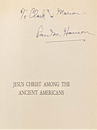 Jesus Christ among the Ancient Americans