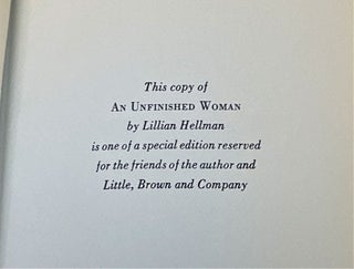 An Unfinished Woman, A Memoir