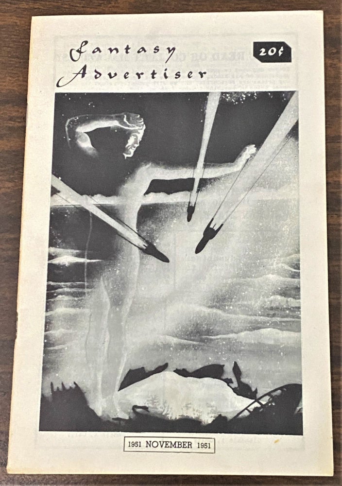 Item #65340 Fantasy Advertiser, November 1951. A W. Bendig, Arthur J. Cox Clyde Beck, Morris Scott Dollens, Stewart Kemble, illustrator0.