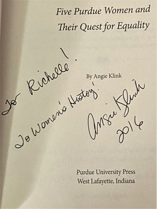 The Dean's Bible, Five Purdue Women and Their Quest for Equality