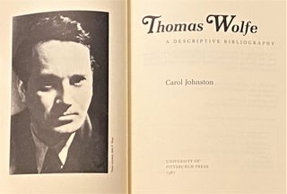 Thomas Wolfe, A Descriptive Bibliography