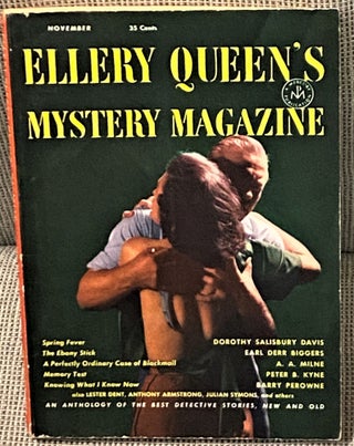 Item #66541 Ellery Queen's Mystery Magazine, November 1952. Earl Derr Biggers Dorothy Salisbury...