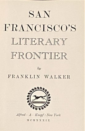 San Francisco's Literary Frontier
