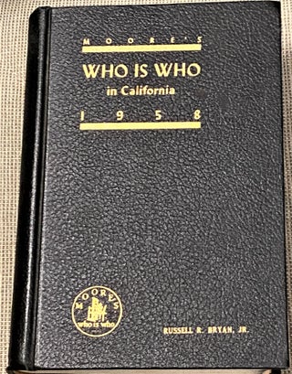 Item #67056 Moore's Who is Who in California. John M. Moore