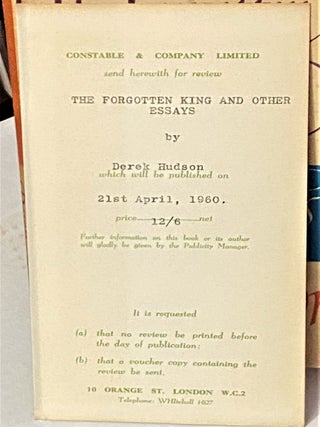 The Forgotten King and Other Essays